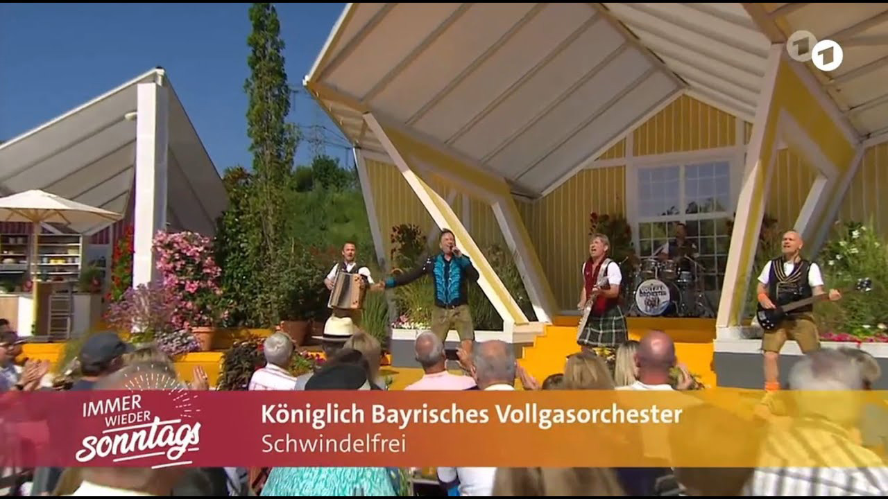 Schwindelfrei von Vollgasorchester Seht hier den Auftritt bei Immer wieder Sonntags